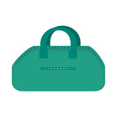 gym bag accessory exercise and training equipment vector illustration