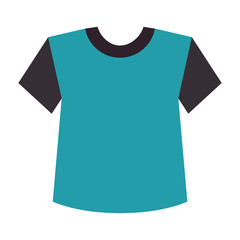 Naklejka premium blue t shirt casual clothes man sport wear vector illustration
