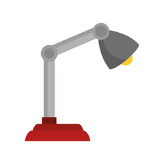 light lamp desk electricity office home object vector illustration