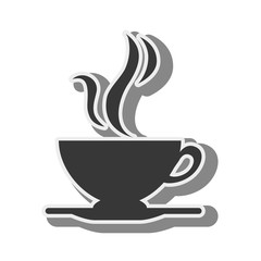 coffee tea hot cup drink beverage cafe vector illustration