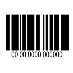 barcode with serial number data information scanner vector illustration