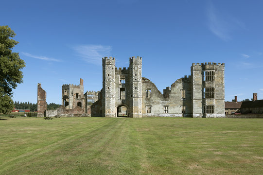 Cowdray Castle Ruins, West Sussex, England
