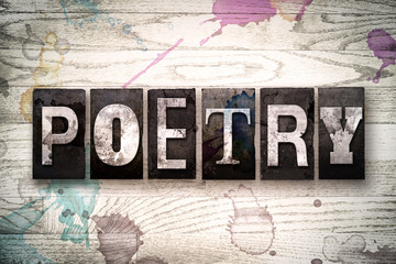 Poetry Concept Metal Letterpress Type