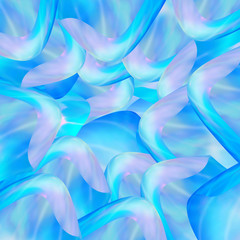 Abstract blue fractals background