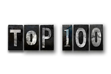 Top 100 Concept Isolated Letterpress Type