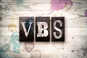 Naklejka premium VBS Concept Metal Letterpress Type