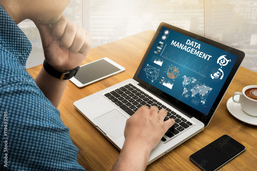 Poster data management file database cloud network