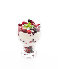 yogurt with mixed berries