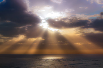 Dramatic sky over Baltic sea