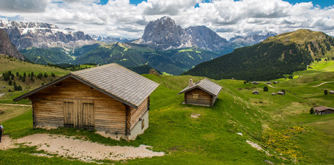 Fototapeta na wymiar Gardena valley, Dolomites