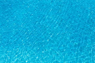 Light Blue swimming pool rippled water texture reflection