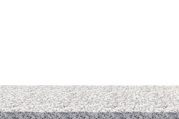 granite table top on white background