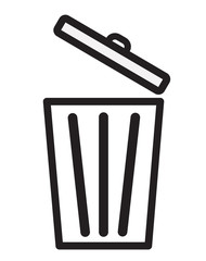 Trash icon, Bin icon