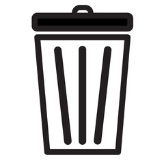 Trash icon, Bin icon