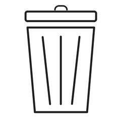 Trash icon, Bin icon