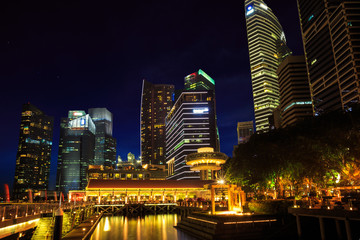 Fototapeta na wymiar Singapore city skyline