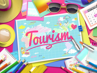 Tourism on map