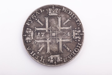 ancient Russian silver coin