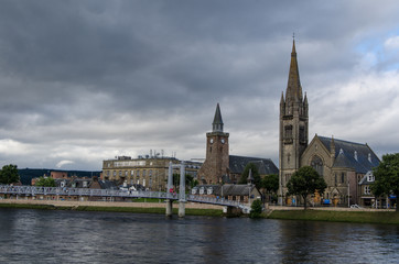 Fototapeta na wymiar Inverness City View