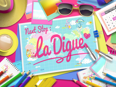 La Digue on map