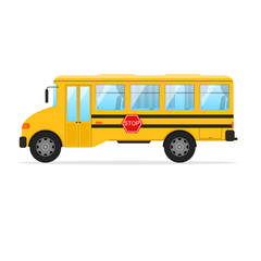 Yellow School Bus. Vector