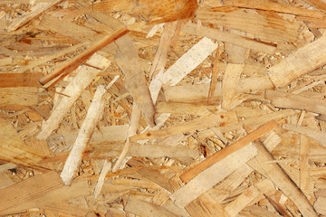 OSB plate texture close up