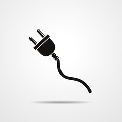 Wire plug - vector illustration.