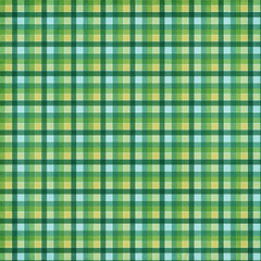 textile plaid background in green, blue, yellow