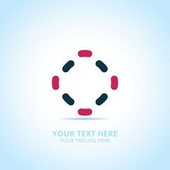 Abstract Community logo, design concept, emblem, icon, flat logotype element for template.