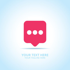 Abstract Communication logo, design concept, emblem, icon, flat logotype element for template.