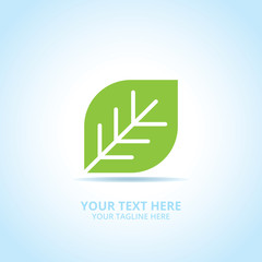 Abstract Nature logo, design concept, emblem, icon, flat logotype element for template.