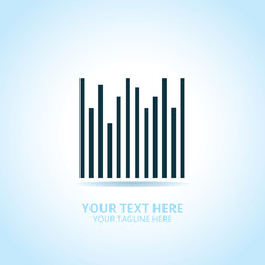 Obraz premium Abstract Building Real Estate logo, design concept, emblem, icon, flat logotype element for template.