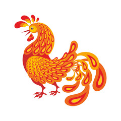 Fiery rooster - a symbol of new 2017 on the Chinese horoscope