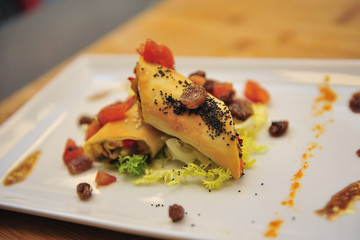 Roulades of vegetables