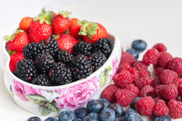 blueberries raspberries strawberries blackberries