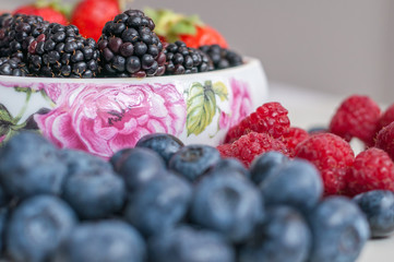 blueberries raspberries strawberries blackberries