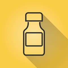 Medicine bottle - vector icon.