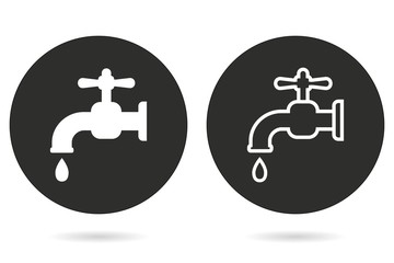 Faucet vector icon.
