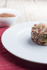 Sald of wild red rice