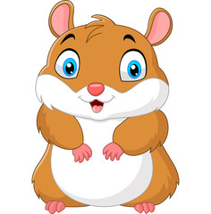Cute hamster cartoon