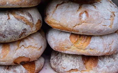 Basket of fresh baked bread