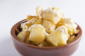 Patatas bravas typical spanish
