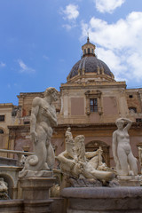 Palermo - Fontana Piazza Pretoria e Chiesa Santa Caterina d'Alessandria