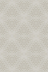 White organic cotton crochet lace background, Seamless Collage with mirror reflection