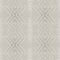 White organic cotton crochet lace background, Seamless Collage with mirror reflection