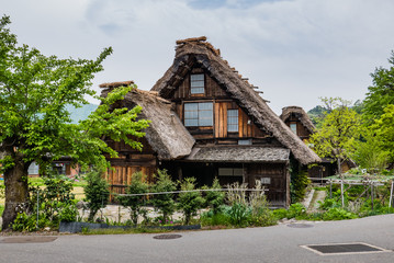 Fototapeta na wymiar Gassho-zukuri house in Shirakawa-go