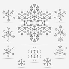 Abstract technology elements , communication , science