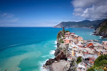 Naklejka premium Das Dorf Vernazza in der Cinque Terre, Italien