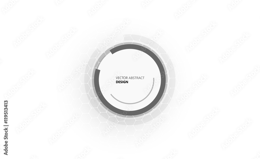 Poster abstract geometric background with place for your text. vector design