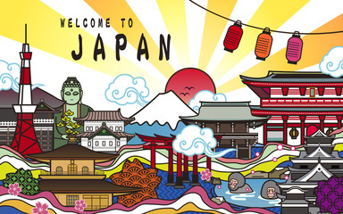 Welcome to Japan poster design